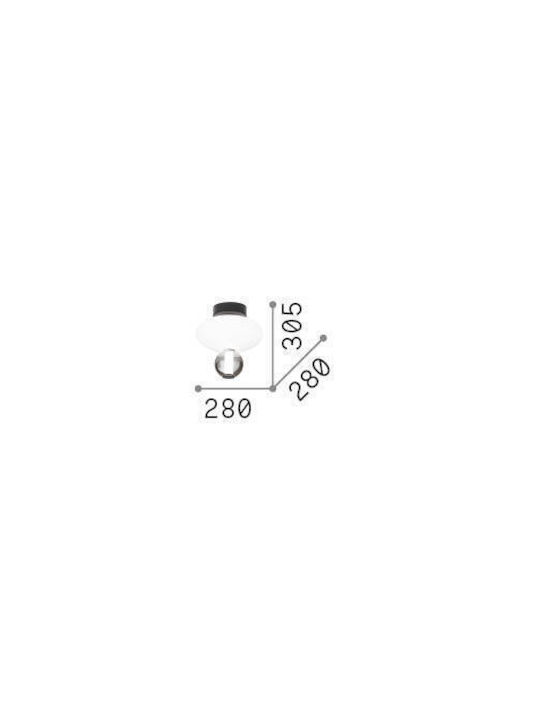 Φωτιστικό Οροφής - Πλαφονιέρα Lumiere 314228 Φ28x35cm Led 2350lm 18W 3000K White-Grey Ideal Lux - second view